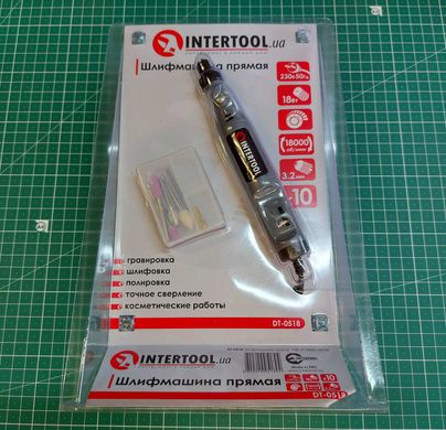 В прокат Шлифмашина прямая аренда гравер, 0-18000об/мин. INTERTOOL DT-0518